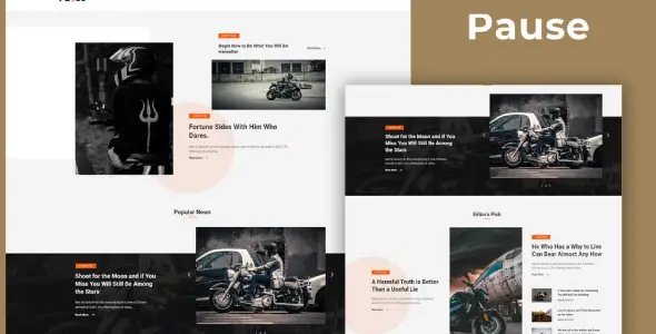 Pause – Blog & Magazine Elementor Template Kit